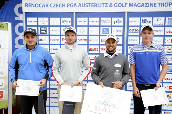RENOCAR Czech PGA Tour Austerlitz & Golf Magazine Trophy for Filip Mrůzek
